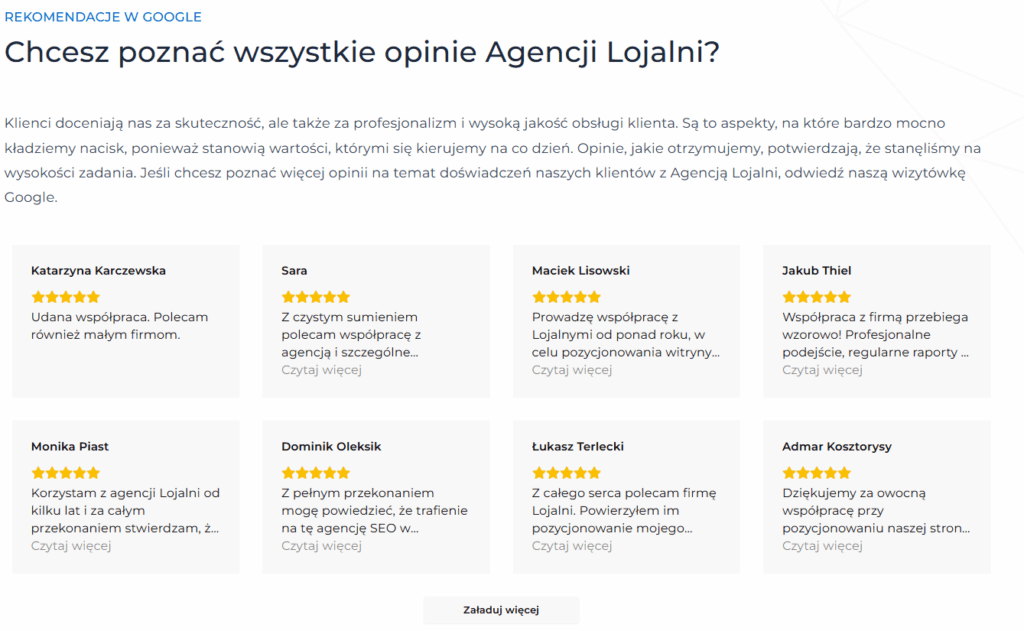 Agencja SEO Lojalni Dowiedz się, jak stworzyć skuteczny landing page z optymalizacją dla lokalnego SEO. Poznaj kluczowe kroki i najlepsze praktyki, aby przyciągnąć klientów z Twojej okolicy.