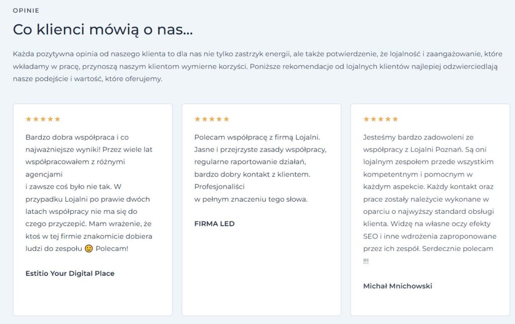 Agencja SEO Lojalni Bez względu na rozmiar, lokalizację czy rodzaj działalności, SEO może przynieść korzyści Twojej firmie. Umiejętnie przeprowadzone działania pozwolą Ci dotrzeć do szerokiego grona odbiorców i zabłysnąć na tle konkurencji. Masz szanse osiągnąć satysfakcjonujące wyniki, nawet jeśli dysponujesz małym budżetem. Pokażemy Ci, na czym polega pozycjonowanie stron dla małych firm i jak je umiejętnie wykorzystać, by odnieść sukces.