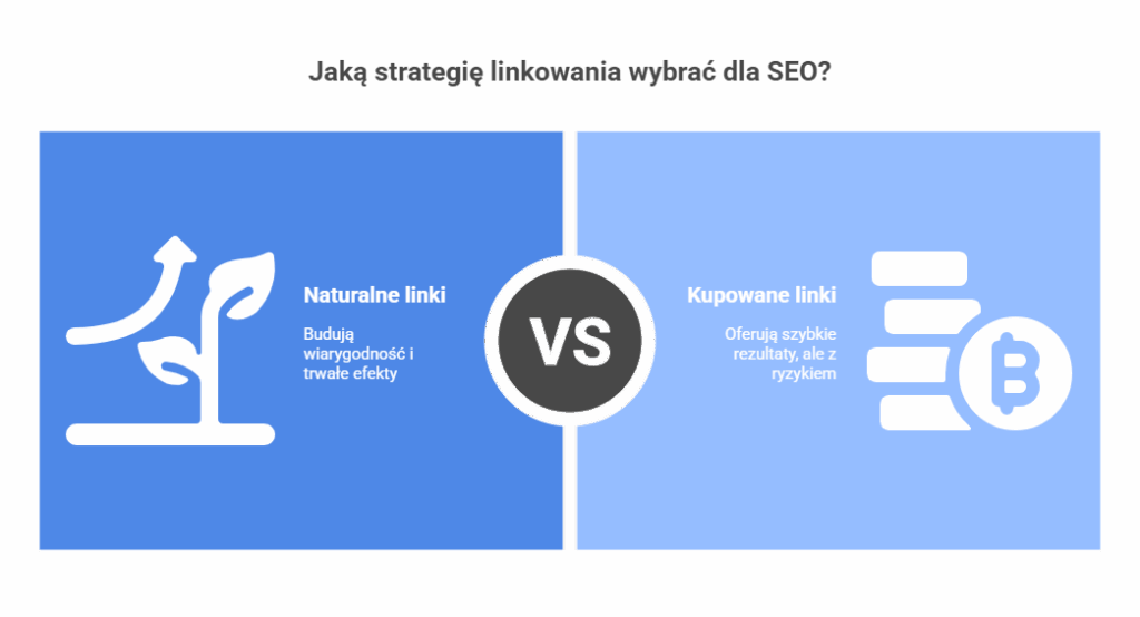 Tworzenie naturalnych linków (white hat SEO) - visual selection Agencja SEO Lojalni Odpowiednio zaplanowana strategia pozyskiwania linków pozycjonujących zwiększa widoczność strony, buduje jej reputację i generuje ruch organiczny. Niezależnie od tego, czy stawiasz na tworzenie naturalnych linków, czy rozważasz kupowanie linków, link-building pozostaje niezbędnym elementem skutecznego SEO.